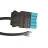 Noxion GST - Compatible Supply Cable Black - Male + Open Ends - 2m - 5 pole 0.75mm2